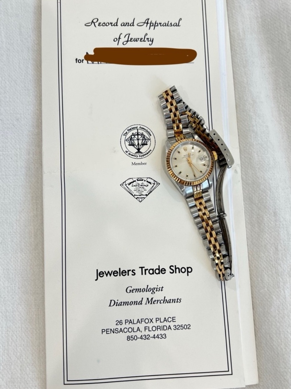 Rolex Two-Tone Gold and Silver Ladies Datejust Watch - Picture 5 of 10
